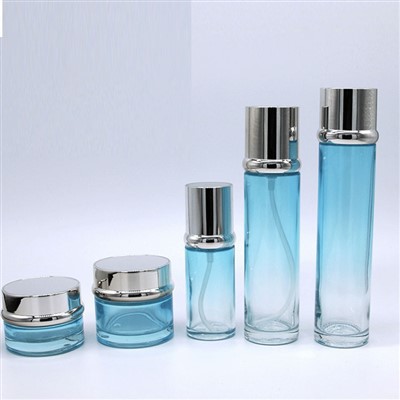 Paša zīmola Sky Blue Gradient Push Down Essence pudeles krējuma pudele ar augstas kvalitātes pielāgotu